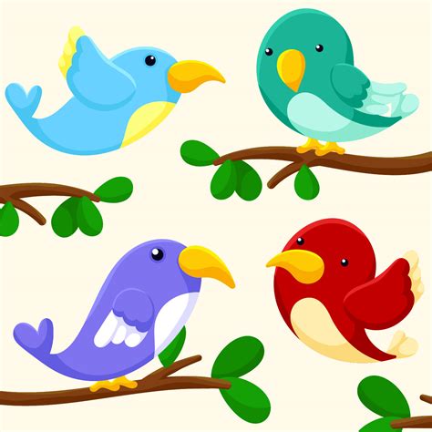 bird clipart set  vector art  vecteezy