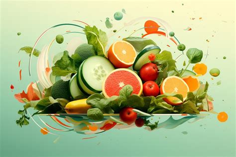 Fruits And Vegetables Illustrations