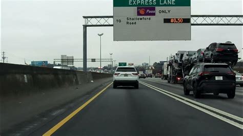 Interstate 85 Georgia Exits 106 To 95 Southbound Express Lanes