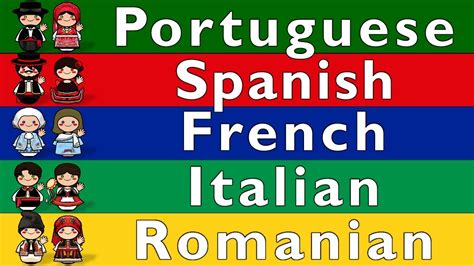 Major Romance Languages Youtube