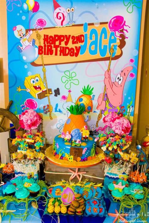 Spongebob Squarepants Under The Sea 2nd Birthday Party Planning Ideas