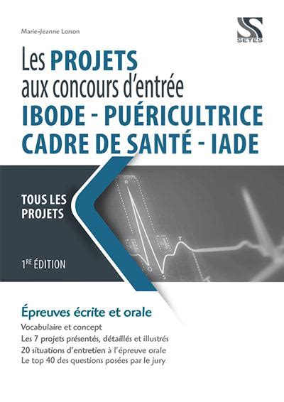 Les projets aux concours d entrée IBODE IADE Cadre de santé