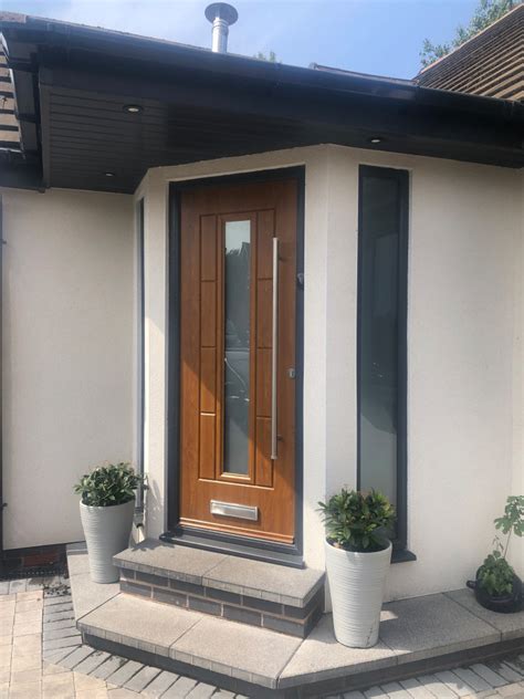 Front Entrance Porch Extension Modern Entrance Cheshire By UK