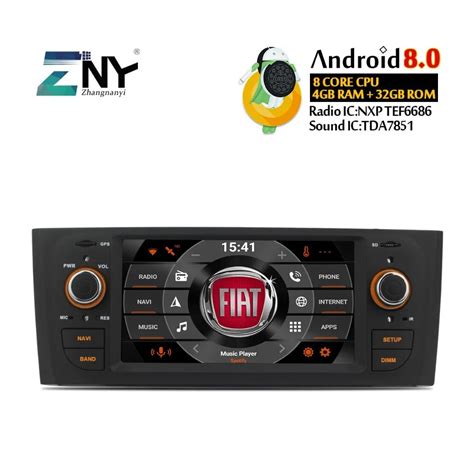 Android 8 0 Car Stereo For Fiat Grande Punto Linea 2007 2008 2009 2010