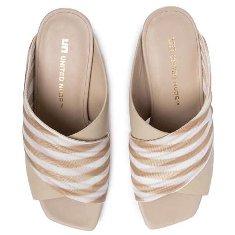 Pantoletten United Nude Rockit Op Sandal 1053516614951 Nude Eschuhe De