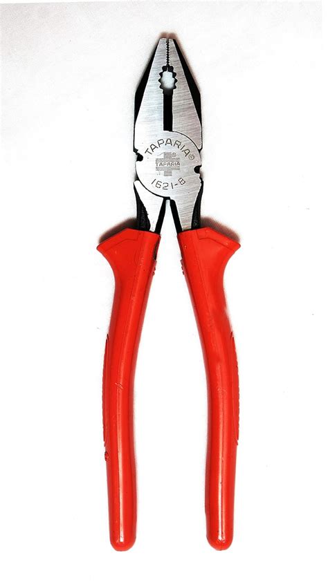 Taparia Steel Mm Combination Plier With Joint Cutter Red