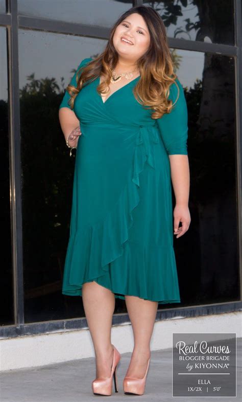 Real Curves For Whimsy Wrap Dress Plus Size Outfits Plus Size