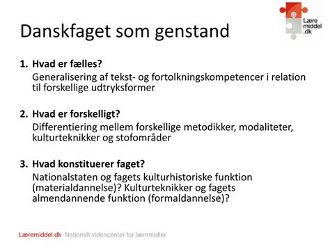 Ppt Danskfaget Beholder Eller Genstand Powerpoint Presentation