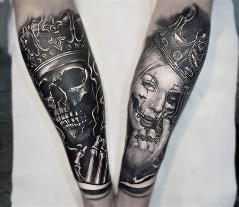 Gangster Forearm Tattoos Female