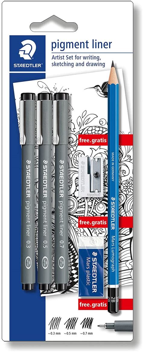 Feutres Fins Noir Crayon Graphite B Taille Crayon M Tal Gomme