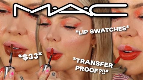 🚨new Mac Locked Kiss Ink 24hr Lipcolour Lipsticks Swatches And Full Review Youtube