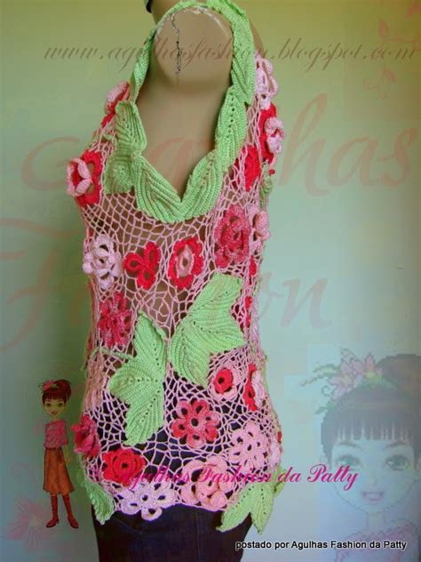 Agulhas Fashion Da Patty Blusa Craiova Croche Russo