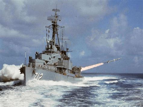 USS Gyatt, Gearing-class destroyer converted to carry Terrier guided AA ...