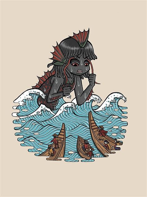 Umibozu Poster For Sale By Alaizabel Arts Redbubble