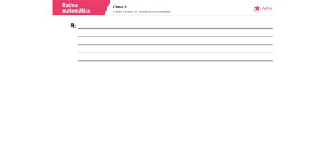 Planificaciones De Clases B Sico Matem Tica Aptus