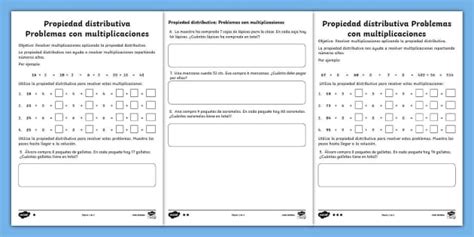 Ficha De Actividad Por Niveles Multiplicar Con La Propiedad Distributiva