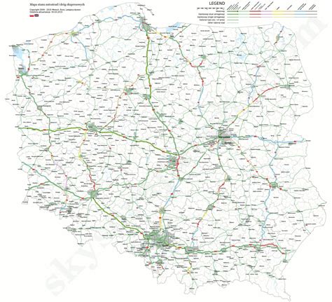 Detailed Map Of Motorways Expressways And Maps On The Web