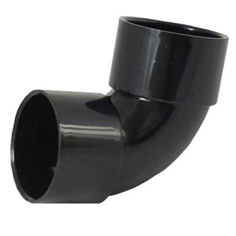 Black Solvent Weld 90 Degree Swept Bend Absolute Koi