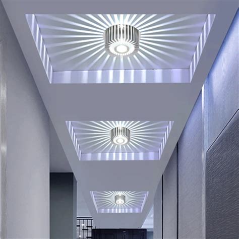 New Led Crystal Aisle Celling Light Ac V W Corridor Lights