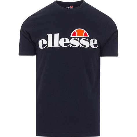 Prado Ellesse Retro Signature Logo Crew Neck Tee In Navy