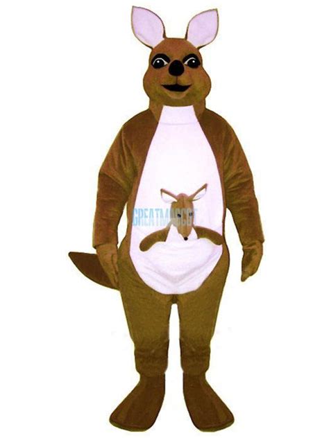 Mrs. Kangaroo w-Joey Lightweight Mascot Costume