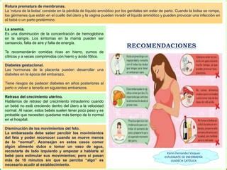 Complicaciones En El Embarazo PPT