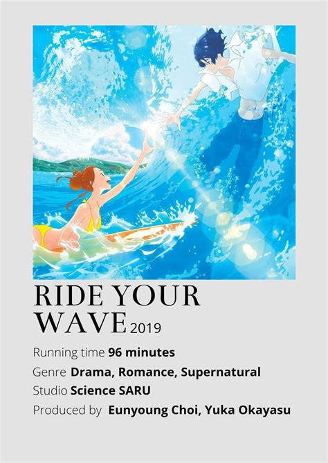 Ride Your Wave Japanese Animated Movies Anime Romance Anime Printables