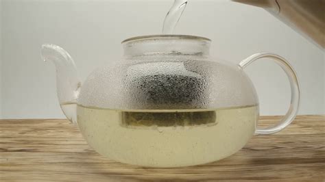 Pouring Boiling Water From Kettle Into Stock Footage Sbv