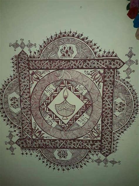 Pin Von Shubha Naik Auf Aipan Mandala