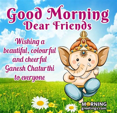 Top Ganesh Chaturthi Good Morning Images Amazing Collection