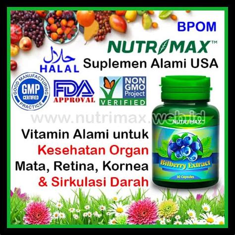 Pay For Nutrimax Bilberry Extract Contents 30 Vitamin For Minus Eye