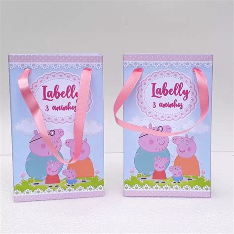 Sacolinhas Personalizadas Pepa Pig Elo Produtos Especiais