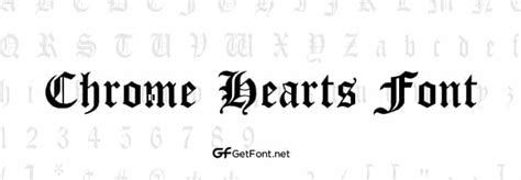 Free Chrome Hearts Font Download Now Getfont