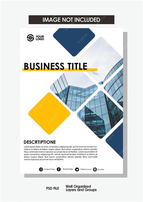 Premium PSD | Business brochure design