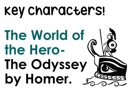 GCSE The Odyssey - characters images | Teaching Resources