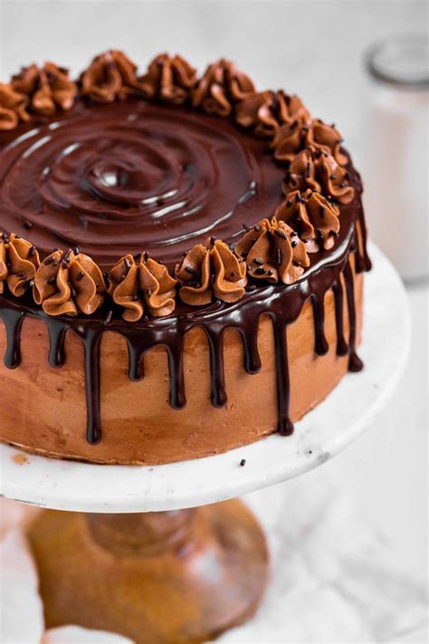 Peanut Butter Brown Sugar Layer Cake With Chocolate Fudge Buttercream