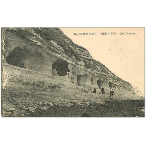 Carte Postale Ancienne Meschers Les Bains Grottes Des Fontaines