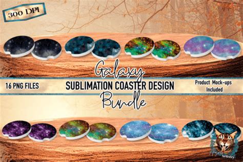 Wild Galaxy Sublimation Coaster Bundle Graphic By Alajoki Artistry