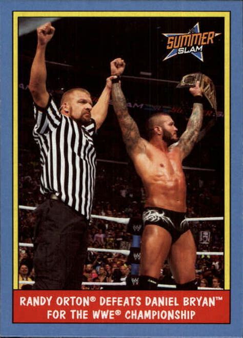 Topps Heritage Wwe Years Of Summerslam Randy Orton Ebay