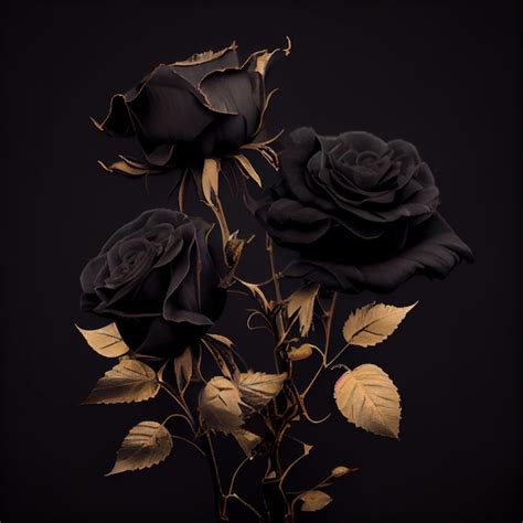 Premium Photo | Black rose flower close up dark roses background ...