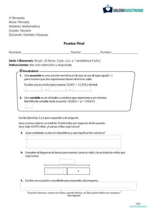 Evaluacion Modulo 3 Ficha Interactiva Topworksheets Themelower