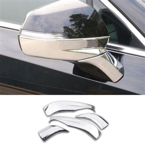 Chrome Rear View Side Door Mirror Strip Trim Fit For Cadillac Xt