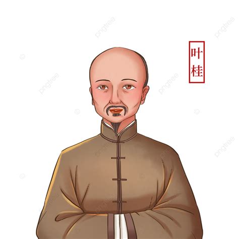 Hand Drawn Doctor Chinese Famous Doctor Ye Gui Traditional Chinese