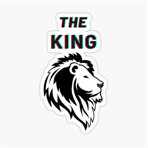 The King Sticker For Sale By Blinxpower Redbubble