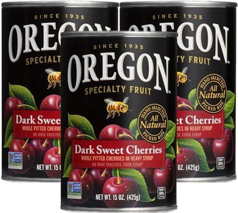 Oregon Fruit Products Dark Sweet Cherries In Heavy Syrup