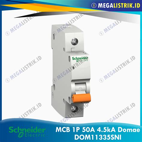 SCHNEIDER MCB DOMAE 1P 50A MCB 1 PHASE 50 AMPERE SNI DOM11335SNI