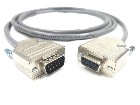 Buy 75 Foot Db9 Male To Female Rs232 Extension Serial Cable 24 Awg With Grey Pvc Jacket Made