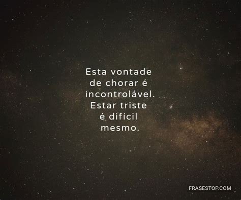 Tristeza Profunda E Vontade De Chorar