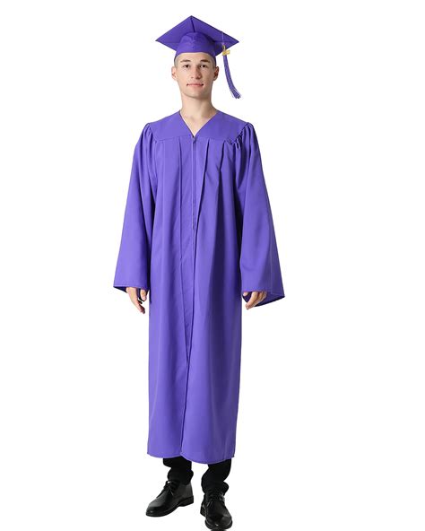 Graduationmall Matte Graduation Gown Cap Tassel Set 2024