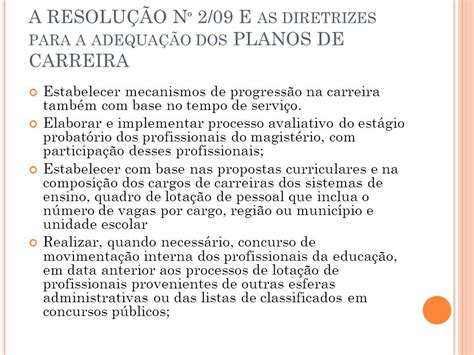 Os Rumos E As Perspectivas Das Diretrizes Para A Organiza O Da